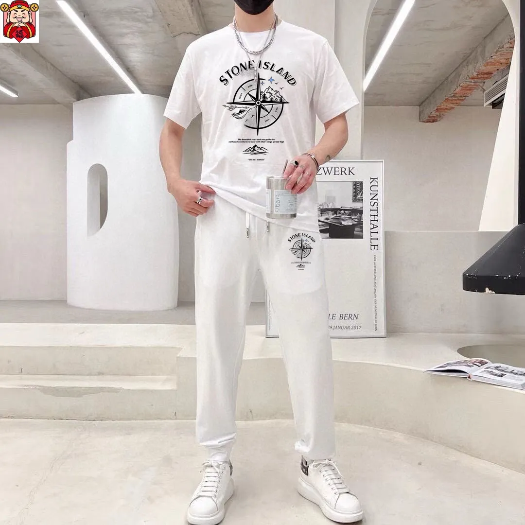 P320 [Stone Island] (Fat Man Gospel) 2025 official website same style. World-renowned luxury brand. Summer men's (double mercerized) high-quality 🐂 suit. It is made of imported original fabrics. It is a trendy style of the season and a versatile hit. Simple and elegant, precise workmanship allows you to be at the top of fashion. Size: M-5XL (can be worn up to 220 pounds)